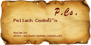 Pellach Csobán névjegykártya